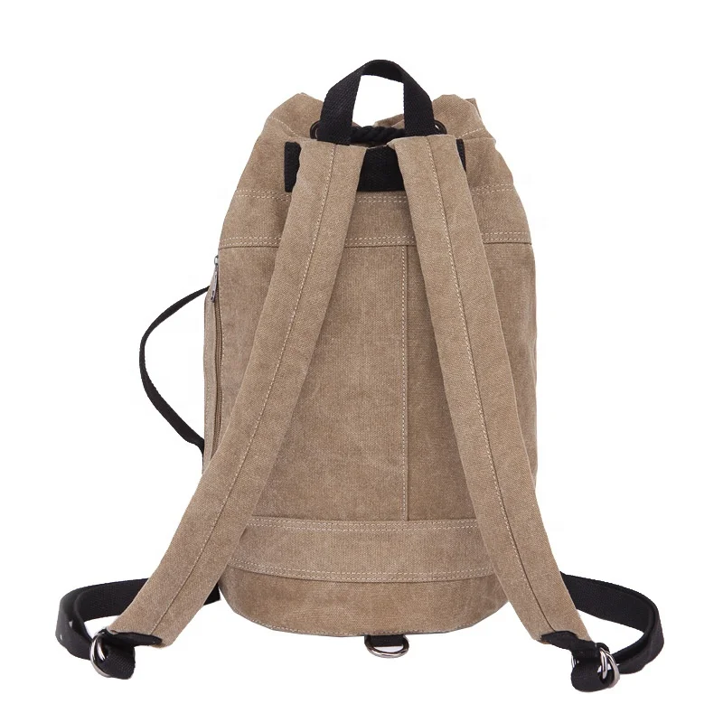 Small Canvas Draw String Sports Bag Backpack Gym Bag For Women Men