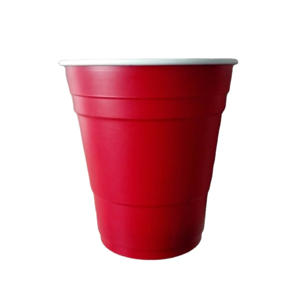 Direct factory wholesale 280 ml plastic red cup 10oz red cup
