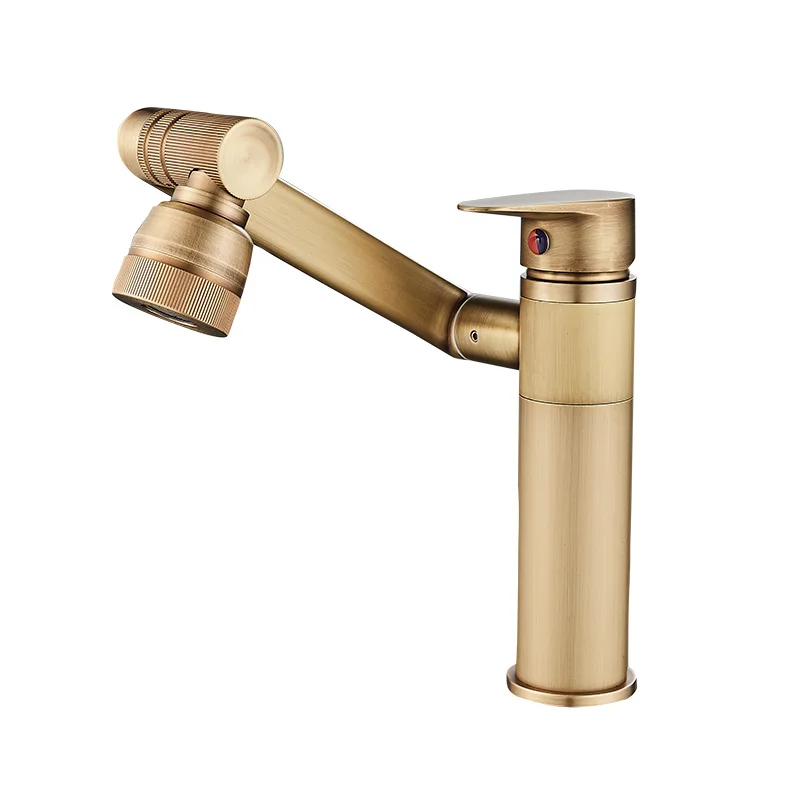 2024 New High Quality Basin Faucets Brass Bathroom Sink Faucet 360° Rotation Water Tap Modern Hot and Cold Water Mixer Taps