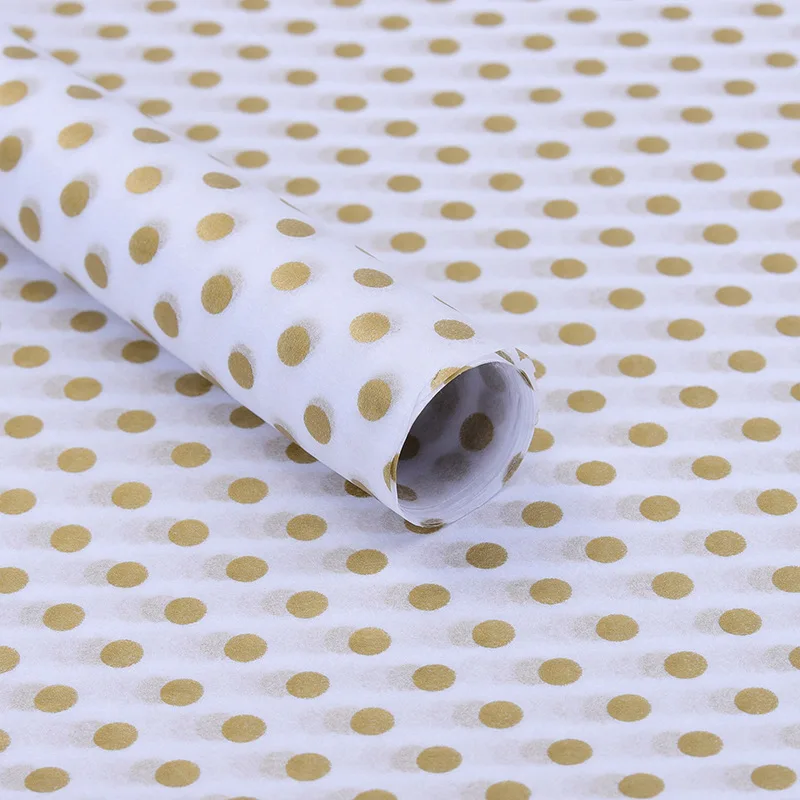 Wholesale 20 Sheets Pack Dot Point Printing Cute Stock 50 *66cm Clothes Shoes Flower Packing Tissue Paper