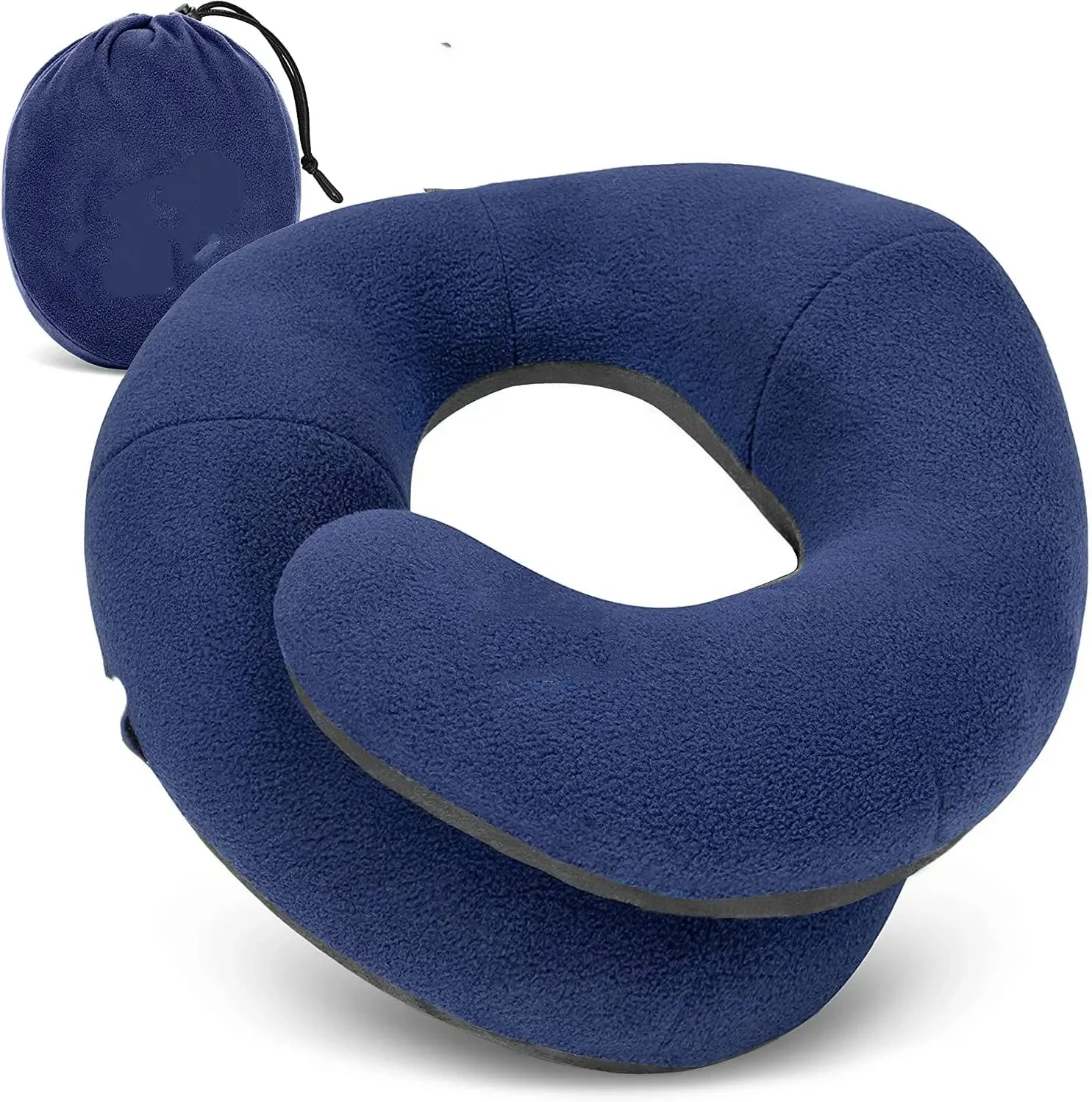 Customized Head, Neck and Chin Support Travel Neck Pillow Large Comfortable for Planes, Cars and Home Sleeping Rest Blue pink