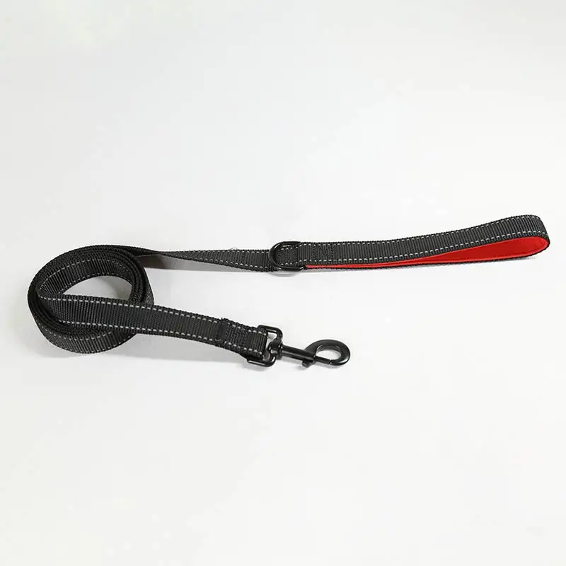 Custom Heavy Duty Reflective Nylon Pet Collar with Leash, Neoprene Pad Skin-friendly Adjustable Dog Collar Leash Set