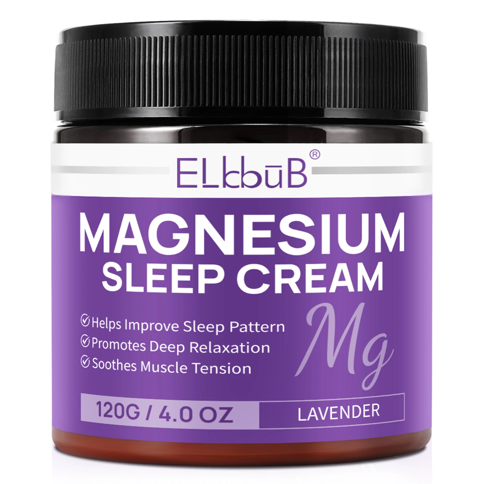 ELBBUB elevate sleep quality soothes muscle tension 120g lavender magnesium body oil magnesium chloride oil magnesium cream