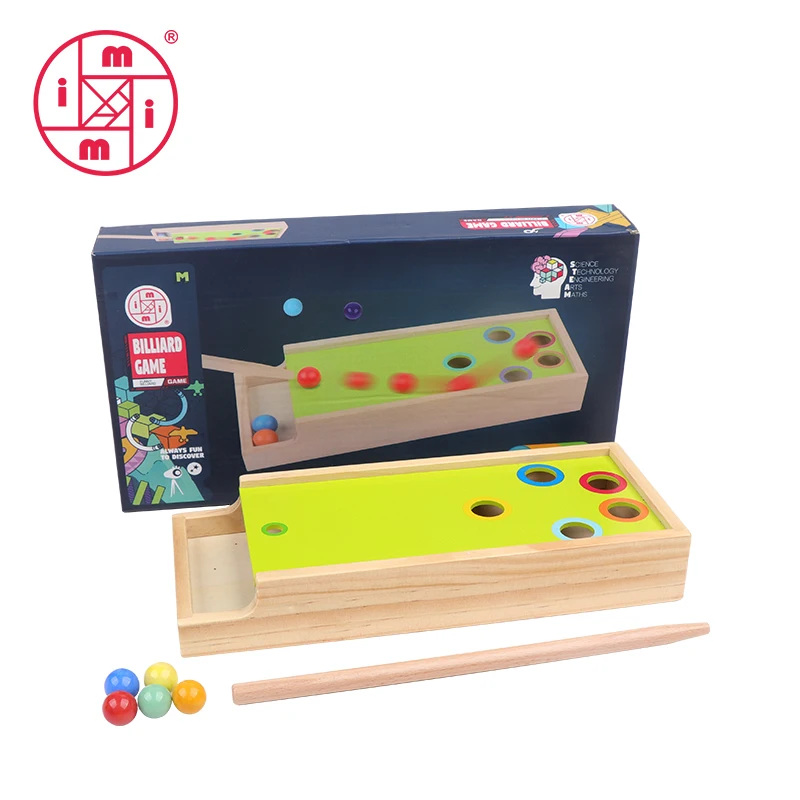 Parent-Child Mini Pool Table Fun Sport Table Snooker Toys Wooden Desktop Billiard Game Birthday Gift for Children Toddler Kids