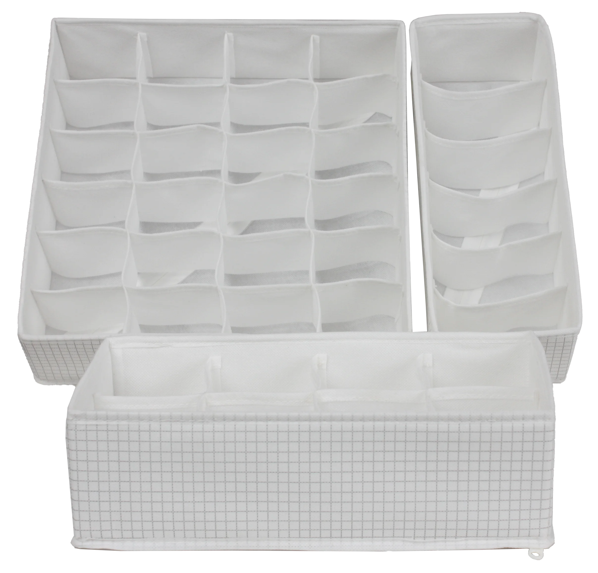 Binco Best Price Washable PP Board 3 Pack Underwear Bra Tie and Sock Storage Organizer for Closet