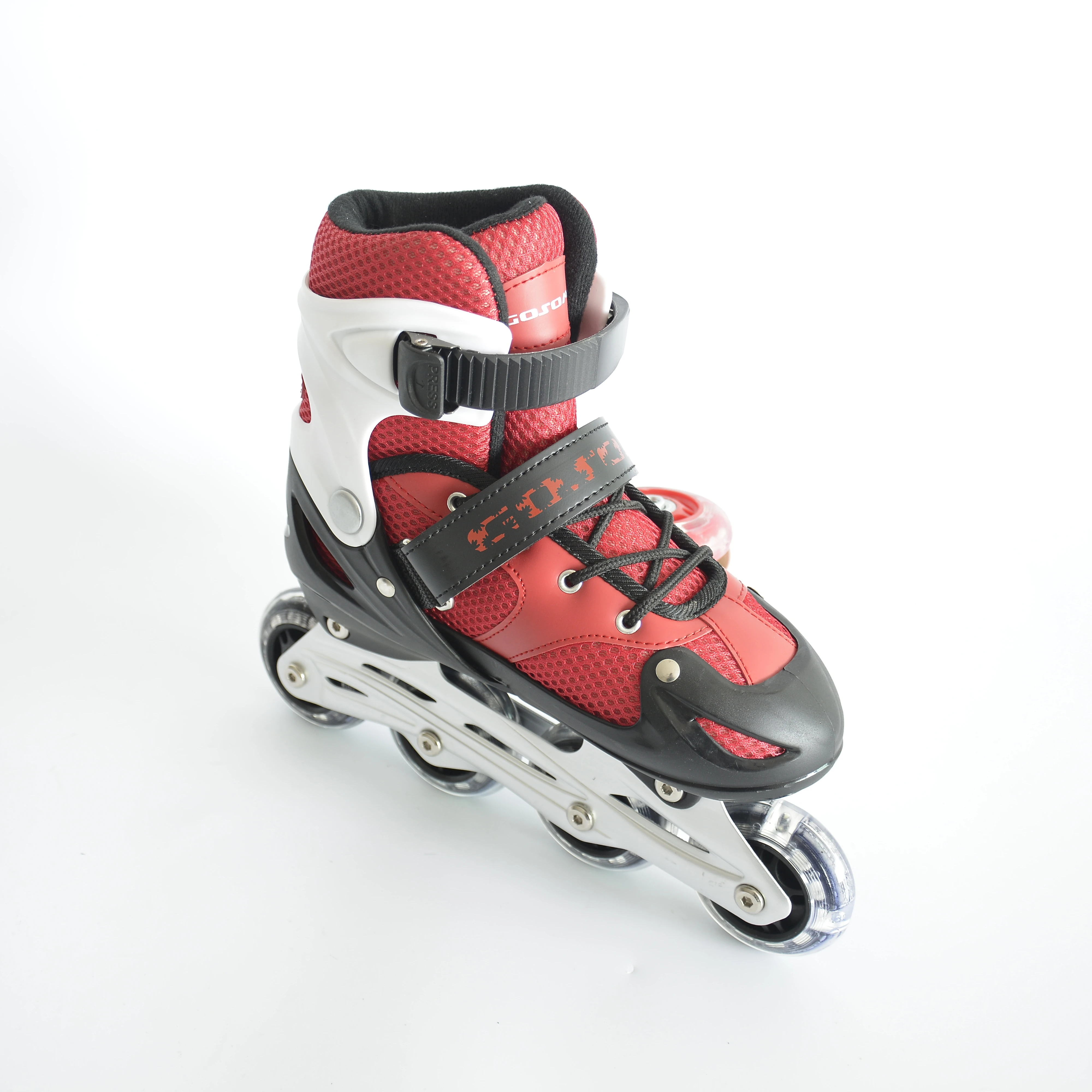 Gosomeрегулируемая 4-х ПВХ роликовая обувь для катания на роликовых коньках, высокое качество, горячая Распродажа, катание на роликовых коньках для детей по низкой цене