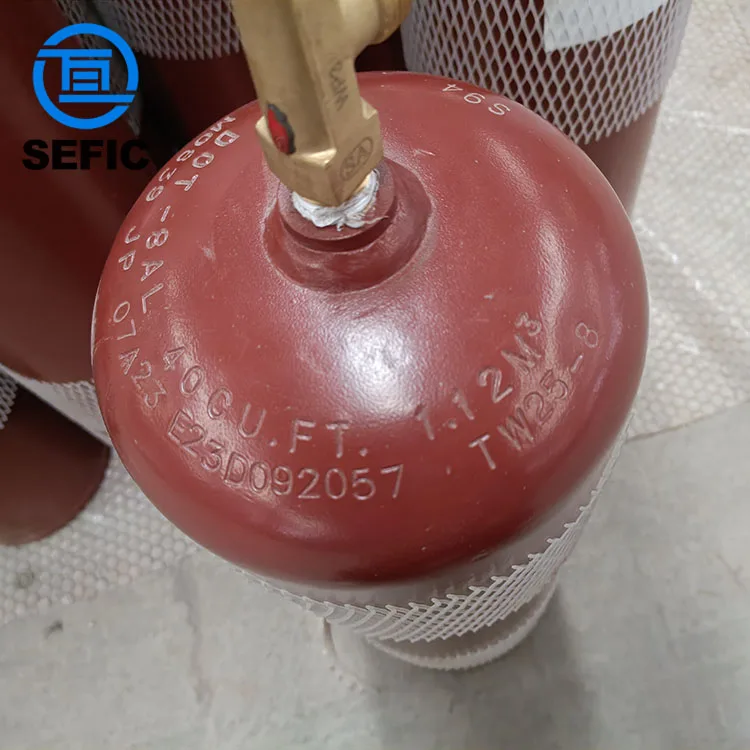 Factory Supply Acetylene Cylinder C2H2 Gas Bottle Industrial Welding Gas Tank