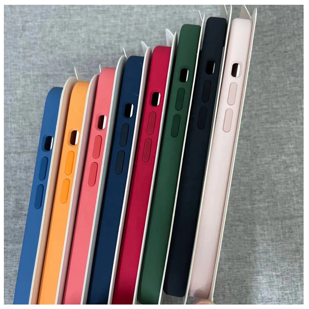 Custom LOGO Animation Cover Popups Liquid Silicon Magnetic Phone Case for Iphone 14 13 12 Pro Max Plus For Magsafes