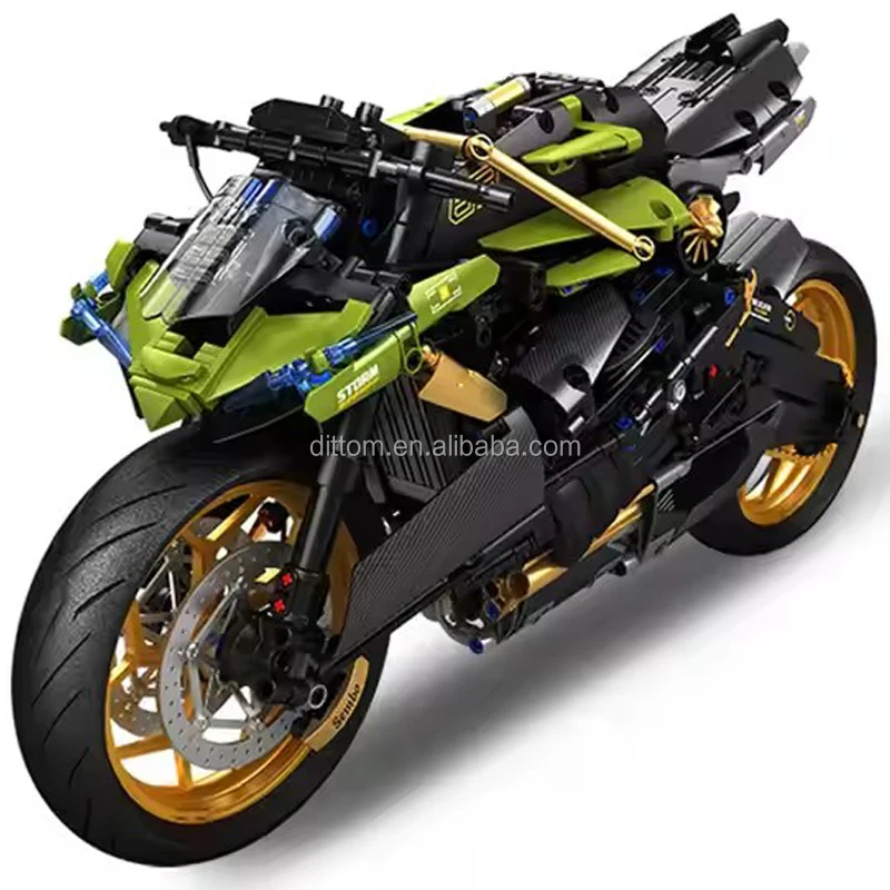 SEMBO BLOCK 713800 1720PCS 1/5 Motorcycle Building Blocks DIY Assembled Bricks Educational Toy