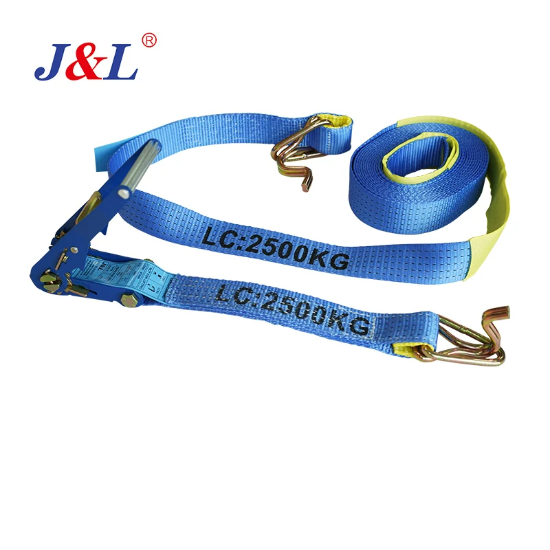 julisling correa de carga cargo belts with e fittings or other hook ratchet  eslingas de carga good quality OEM ODM