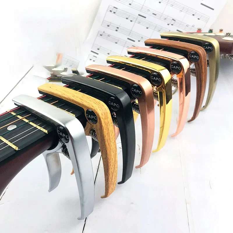 Zinc Alloy Metal Ukulele Capo Tuner Acoustic Electric Classical Guitar Capo for 6 Strings Guitar