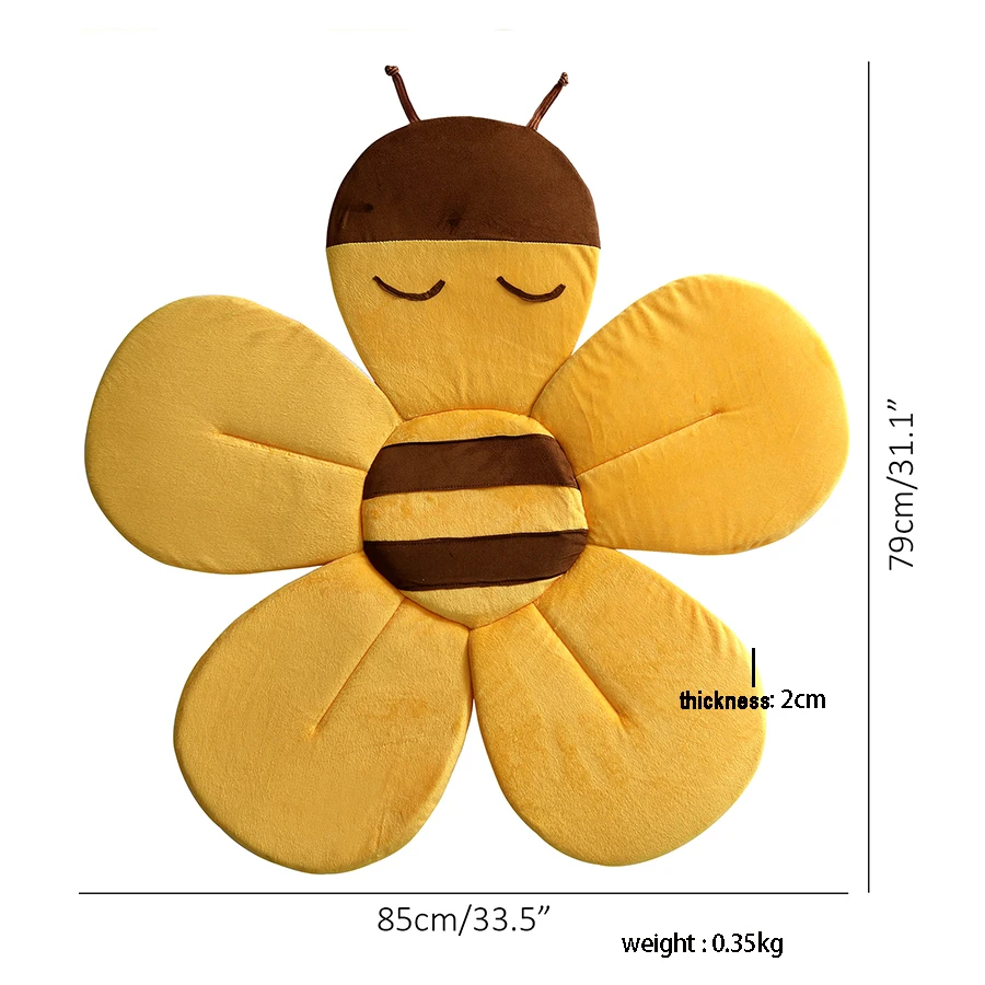 bee shape bath cushion for infant ,infant bathtub mat for sinks, baby bath pad