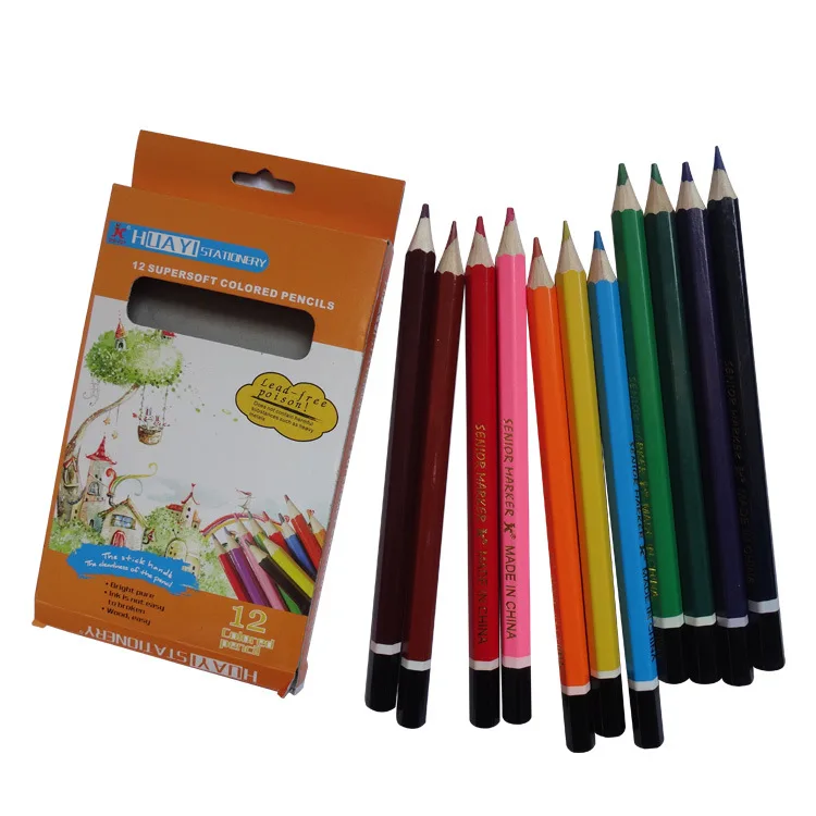 
 7 дюймов рекламный бумажный пакет трубки 36 цветов цветные карандаши  