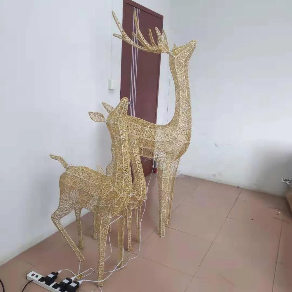  3D светодиодный светильник в виде оленя новый дизайн домашний сад торговый центр Рождественское