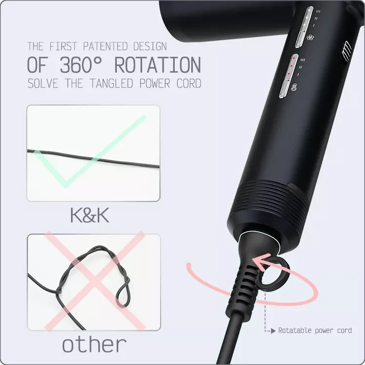 New Ion High Speed Secadora De Cabello Guangdong Hairdryer Mini Travel Electric Multifunction Hair Dryer
