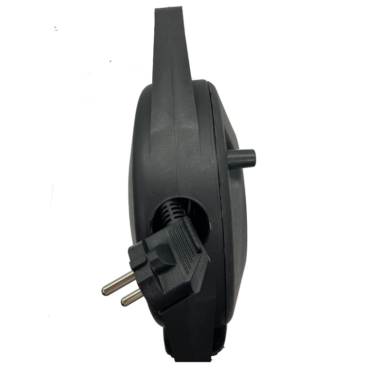 German Style 2 Round Pin 50m 25m 10m Extension Power Cord Cable Reel Retract