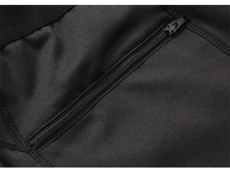 wholesale men gym wear compression seamless tights dry running leggings with zipper pocket