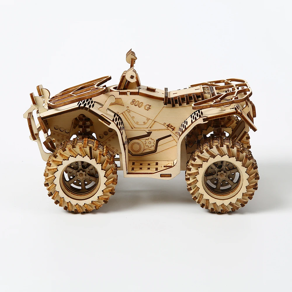 Wholesale plywood Wood Crafts DIY Beach buggy Wooden Puzzles For Adults