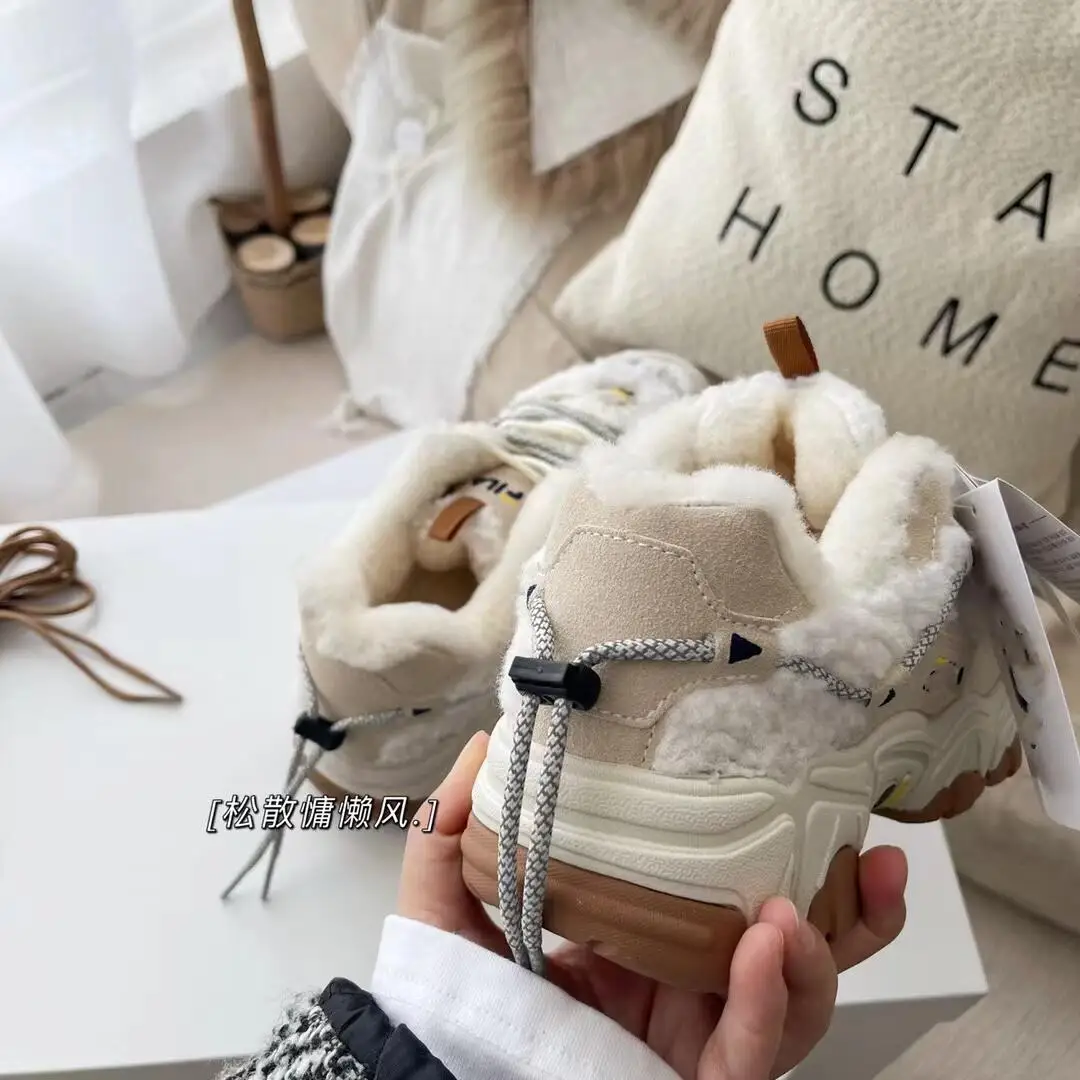 Новые дизайнерские Брендовые женские шерстяные прогулочные ботинки, зимние теплые женские ботинки для отдыха и снега, спортивная обувь