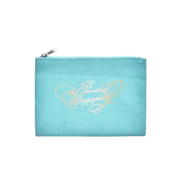 2022 Custom Logo Cotton Pink Travel Zipper Toiletery Pouch Bags Organizer Canvas Cosmetic Bag Makeup Brush Bag