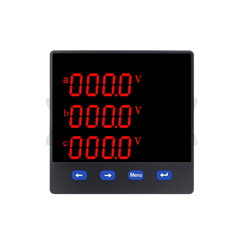3 Phase 4 Wire Voltmeter 3 Phase Panel Meter Digital LED Display RS485 Modbus