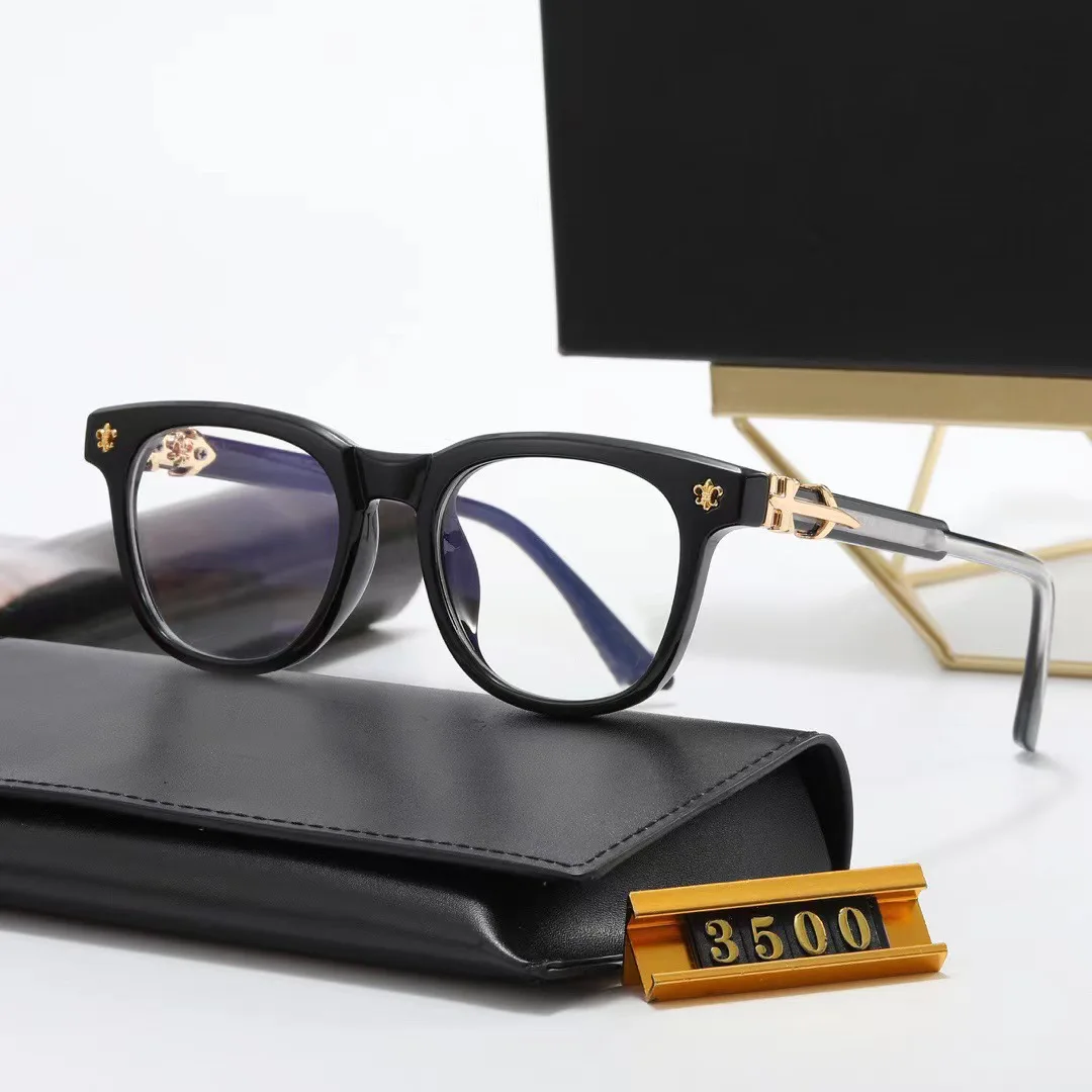 2024 new design  fashion eye glass for women flat lens glasses for women  Korean version personality fashion branded sun glasses