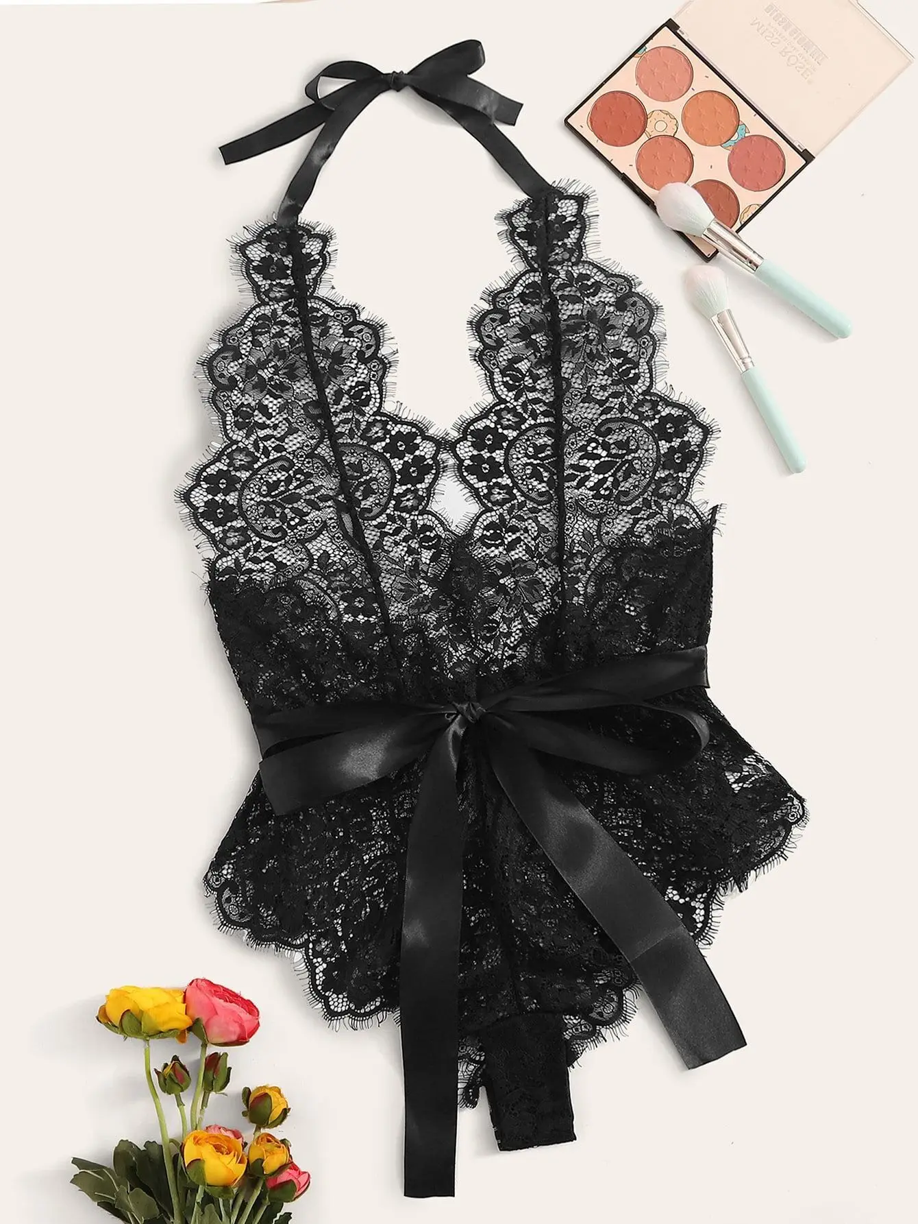 Ladies Sexy Lingerie One Piece Erotic Lingerie Lace Underwear Women Transparent Langerie