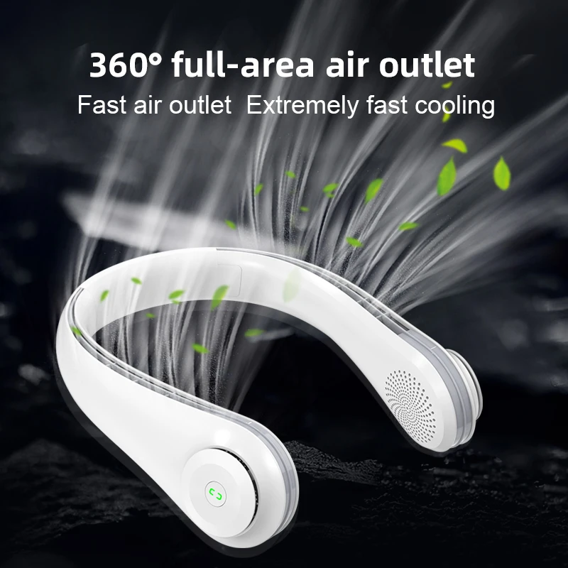 AOOLIF 3600 mah portable rechargeable neck fan for outdoor running