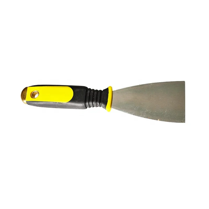 stainless steel scraper with rubber plastic handle