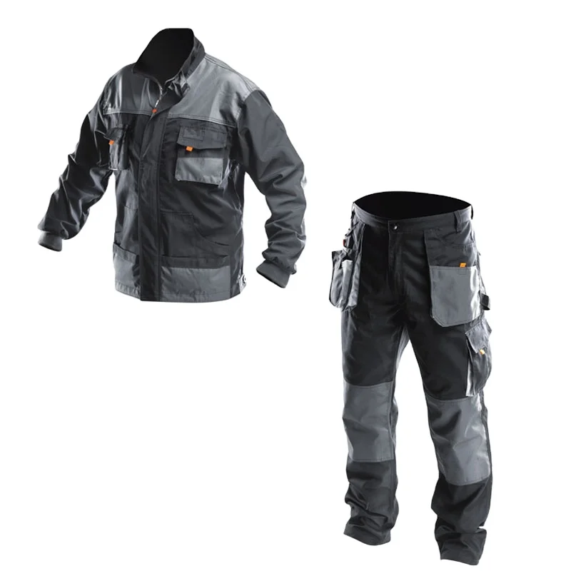 Custom oem engineer work clothes construction working jackets and pants work clothes set