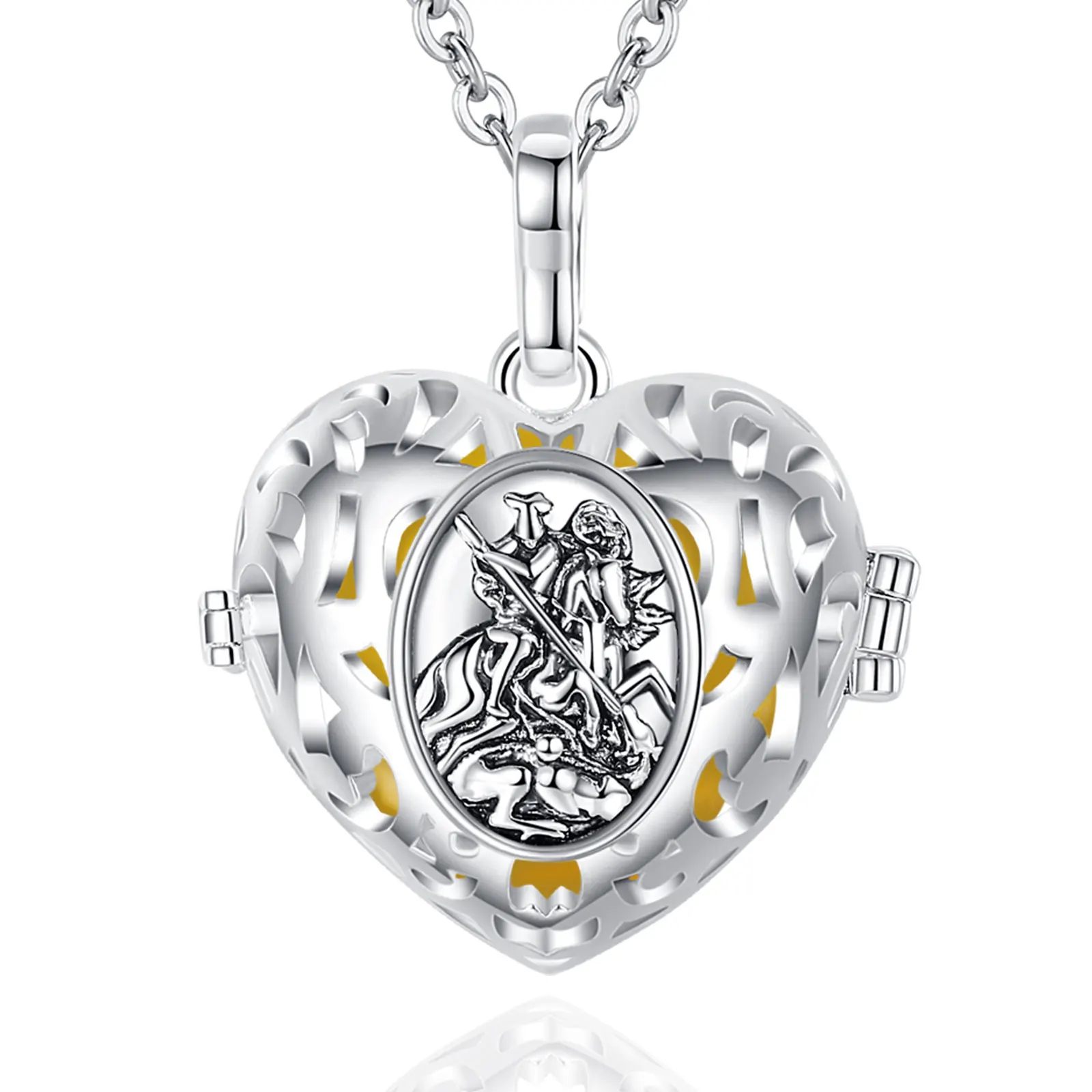 Pregnant Women mexican customized llamador angel harmony mexican ball necklace