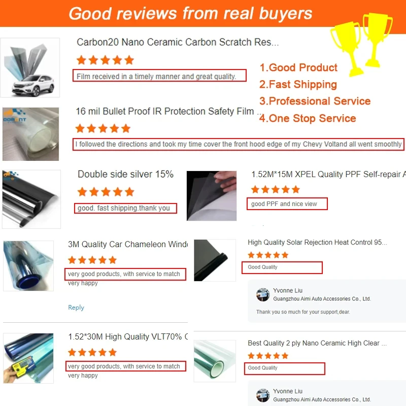 Sun Heat Control Nano Ceramic Car Window Tint Film Uv Protection Cheap 2 Ply Auto Tint Film 5% 30% 70% 80% Vlt