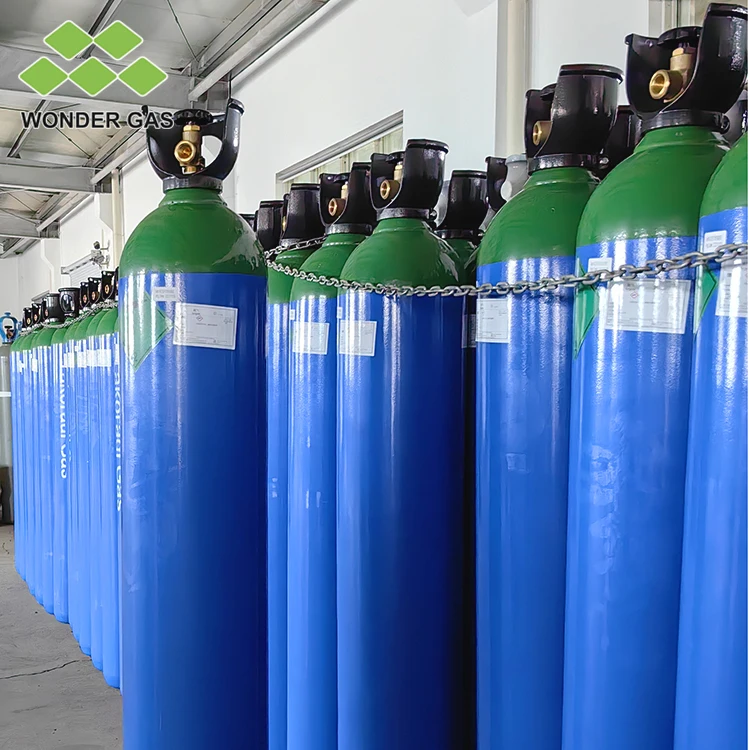 Industrial 50L Argon Gas Cylinder Refillable Gas Cylinder Argon Gas Tank Argon Bottle