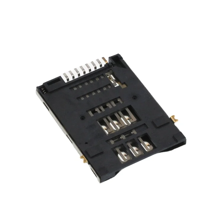 High temperature resistance Push SIM 6+2P H 2.20 card connector