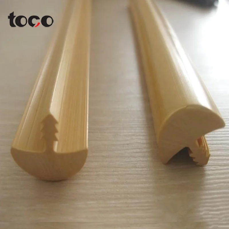 pvc rubber laminate T edge banding tape,plastic t-edging strip