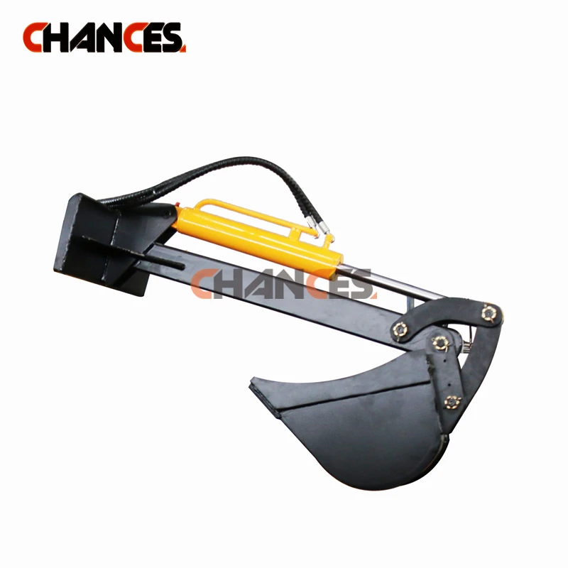 Digger Arm Attachments with Wheels for Mini Skid Steer Loader Machine