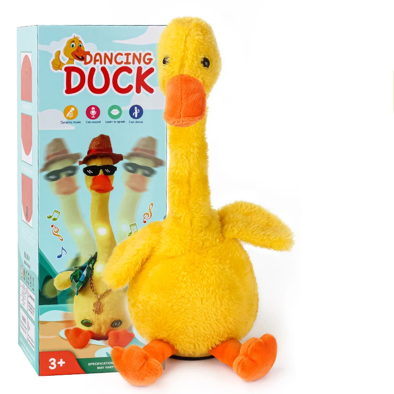 Plush Talking Duck Toys Electric Repeat Rereading Plush Toys