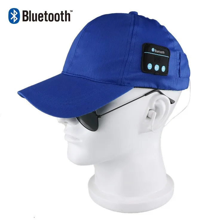 Светодиодная светящаяся шапка с USB-зарядкой музыкальная bluetooth бейсбольная функцией спортивная bluetooth-гарнитурой