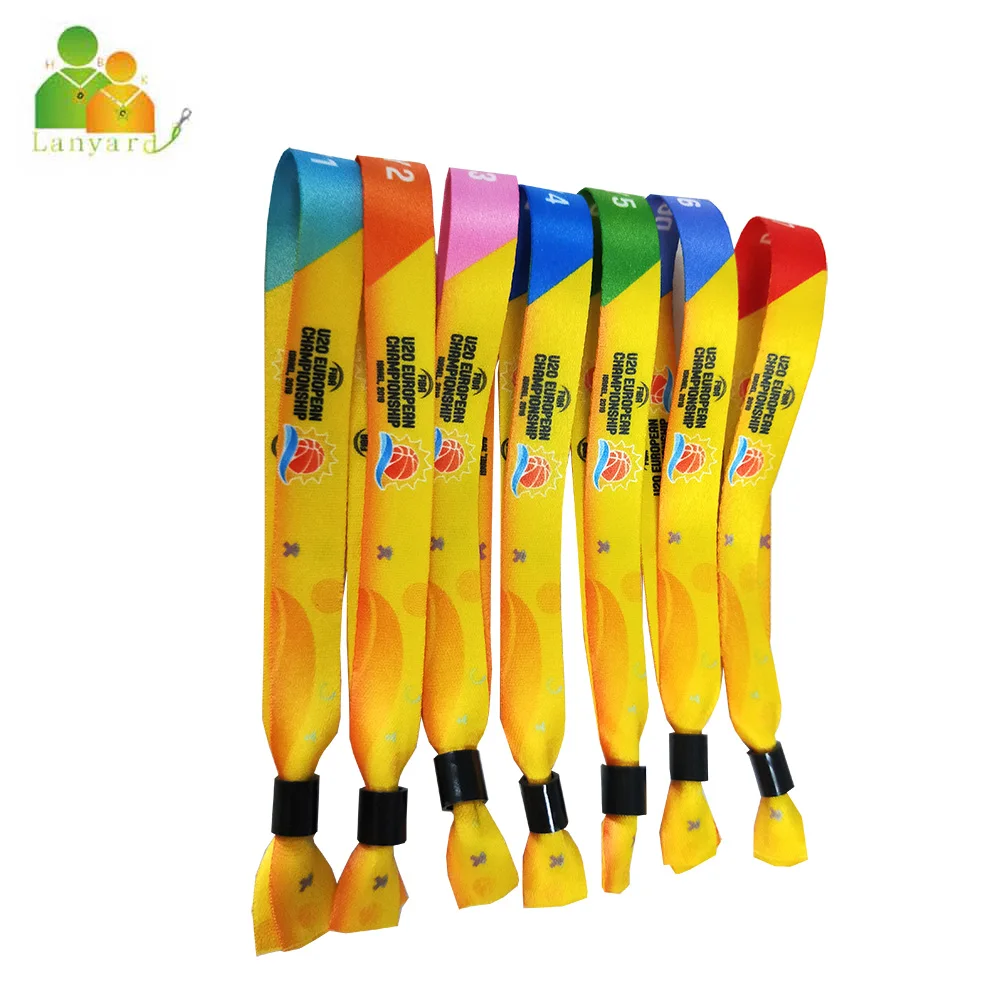 Тканые браслеты из полиэстера с индивидуальным логотипом