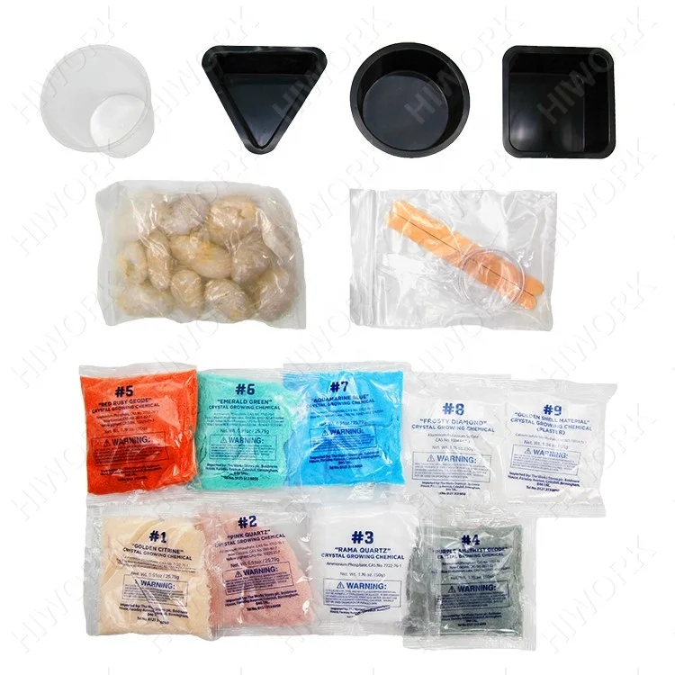 Hot Sale Educational LED Growing Crystal Set Diy Items For Kids