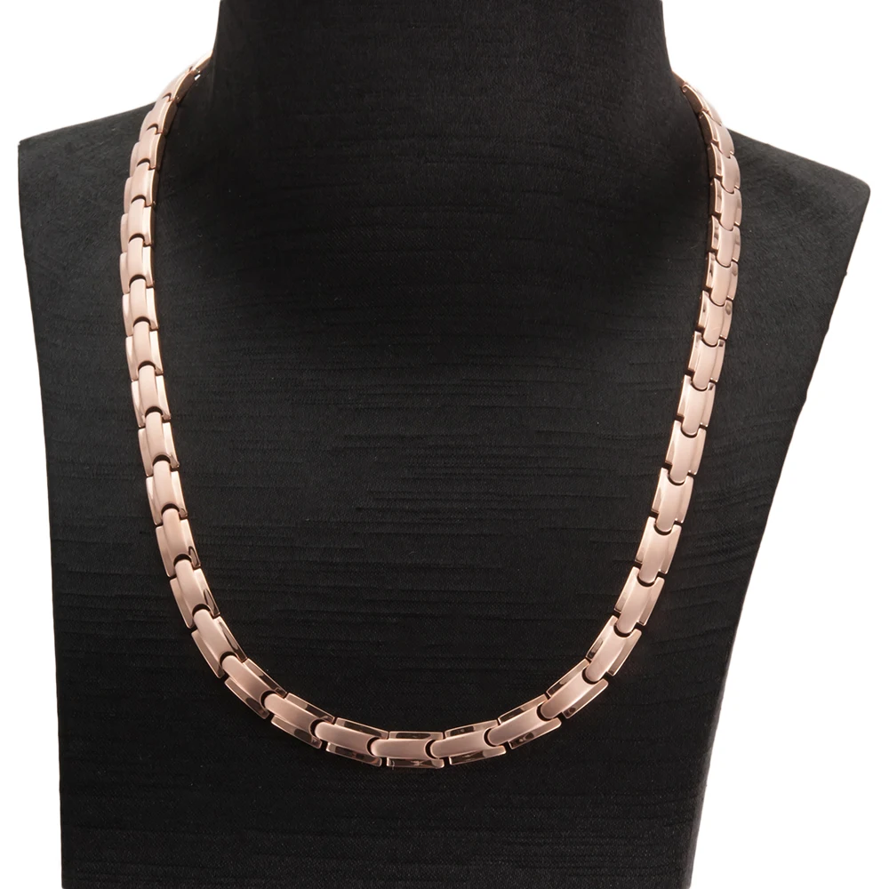 Wollet Elegant Natural Pain Relief Titanium Magnetic Therapy Necklace for Neck Arthritis Migraine Headaches Shoulders and Back