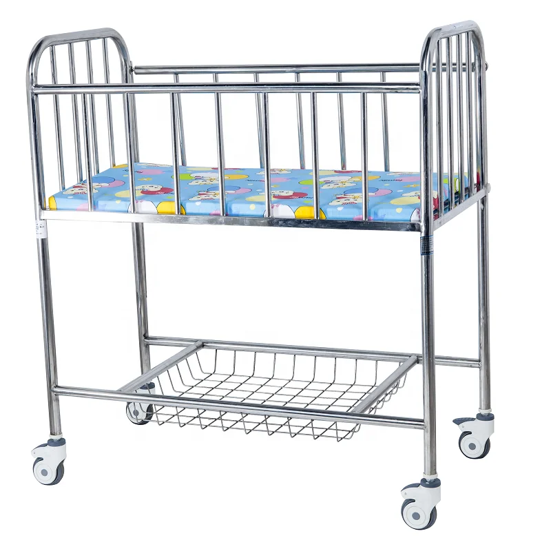 Прямая поставка с фабрики AB9 прикроватная коляска из нержавеющей стали больничная детская кроватка кровать для новорожденных цена