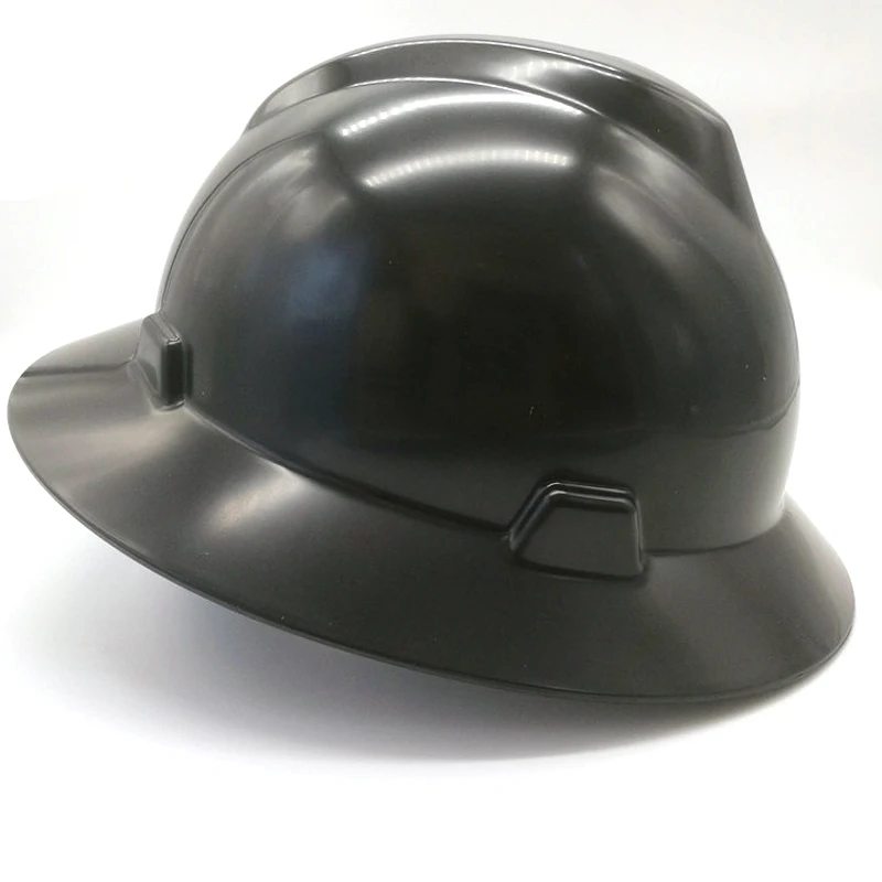 Large-brimmed, wide-brimmed MSA helmet V-shaped multi-color high-strength pressure-resistant new safety helmet