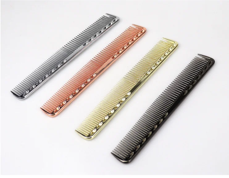 hairstylist recommend  silver golden  black coating color Aluminum barber comb  size 128/339/335/331/345
