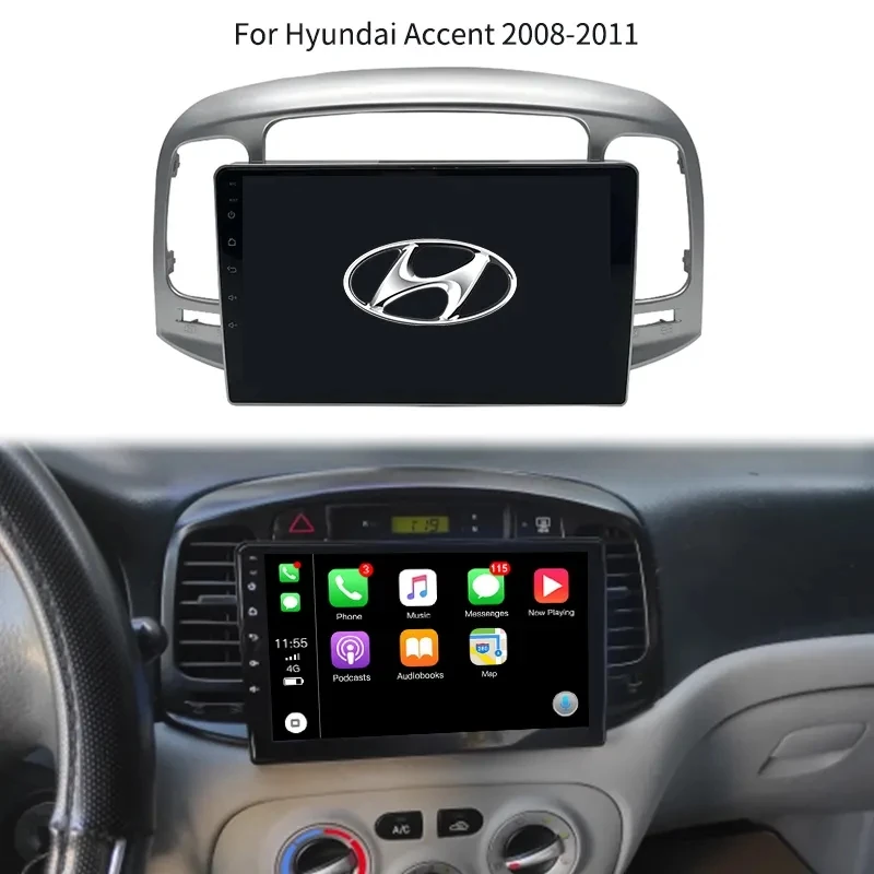 Android Car Multimedia DVD Player For Hyundai Accent 2008 2009 2010 2011 Navigation Car Audio Radio