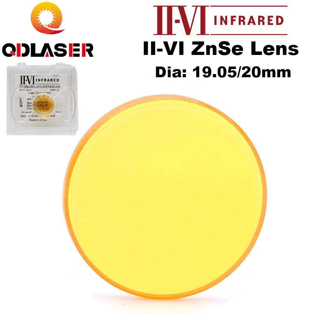 Co2 USA II-VI ZnSe фокусный лазерный объектив диаметром. 19 05 мм 20 FL 38 1 50 8 63 5 76 2 101 6 для CO2 станок гравировки и