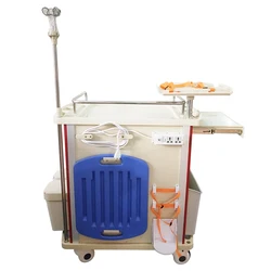 Цена производителя для медицинских тележек для использования в больницах, тележка для чрезвычайных ситуаций, тележка для больниц из АБС-пластика для чрезвычайных ситуаций на продажу