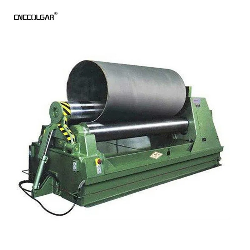 CNC iron sheet bender metal sheet rolling machine 3 roller steel plate bending machine