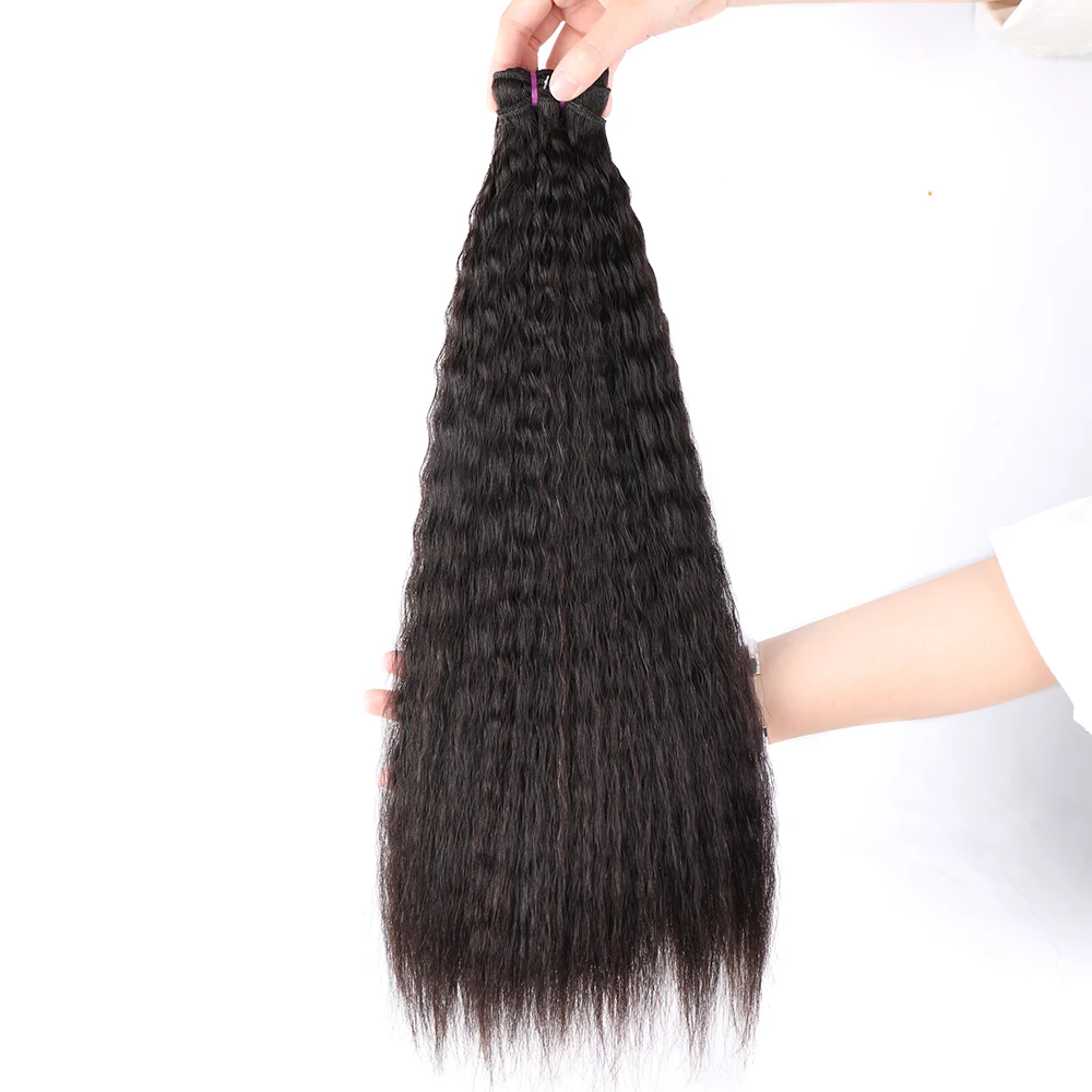 Bliss Yaki Kinky Straight 10A Raw Vrigin Unprocessed Cuticle Aligned Human Hair Brazilian Hair Double Drawn Raw Virgin Hair