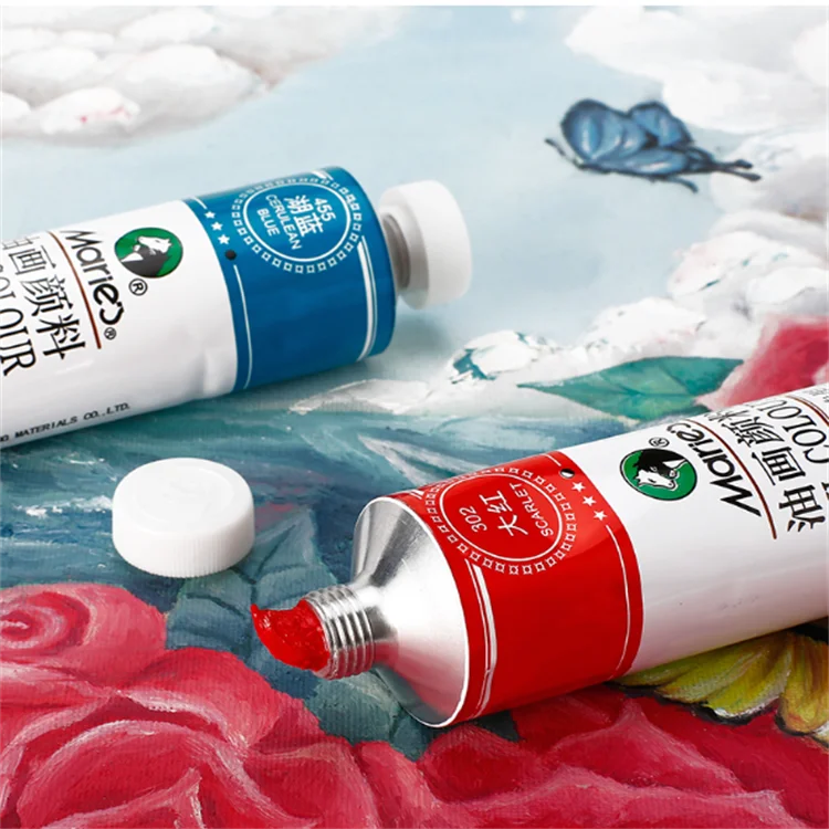 China Maries original 170ml Oil Colour Bright Color   non-toxic artist tube package art supplies